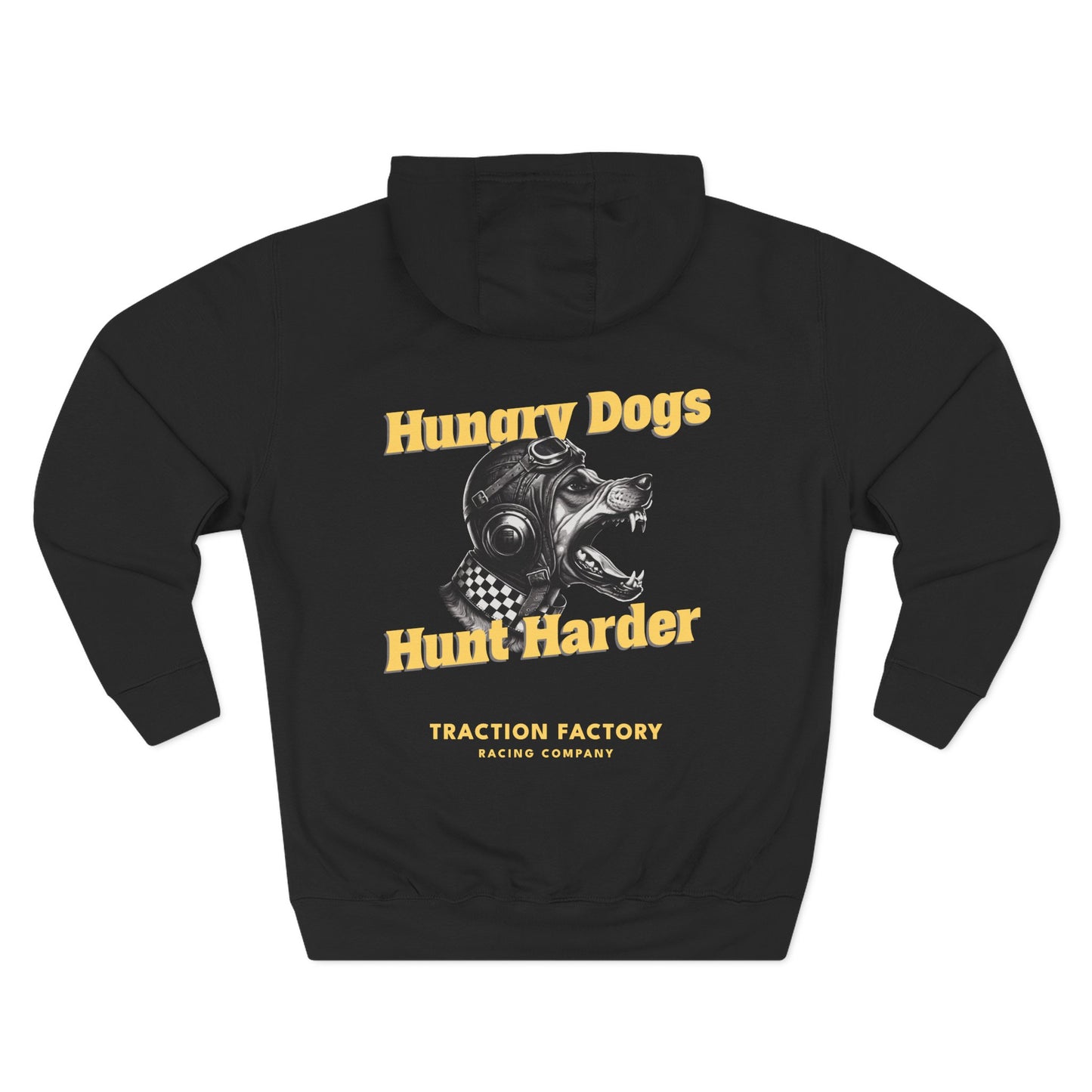 Three-Panel Fleece Hoodie
